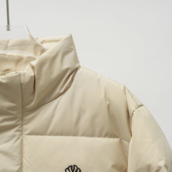 MLB Cream Hoodless Down Jacket - Picture 6 of 8